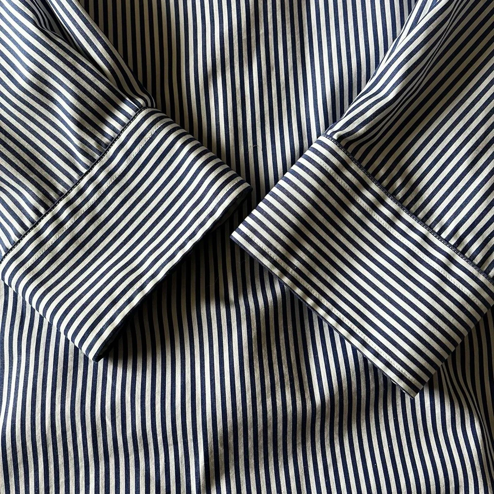 Ralph Lauren Classic Fit Non‎ Iron Stripe Dress Shirt 17 36/37